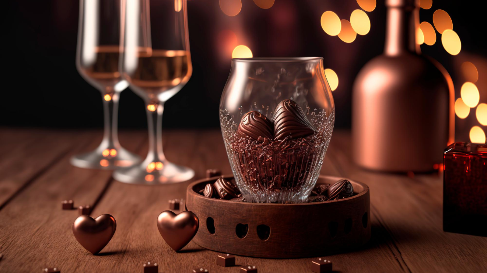 Chocolate and Wine Combination-Titbit Feed